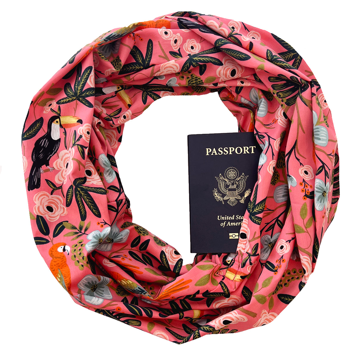 Summer Scarf with Secret Zippered Pocket - Paradise – Speakeasy