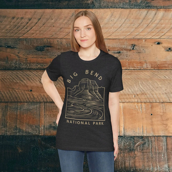 Big Bend National Park Unisex Fit Soft T-Shirt Curving River