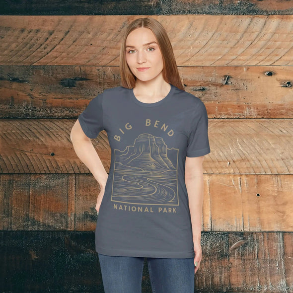 Big Bend National Park Unisex Fit Soft T-Shirt Curving River