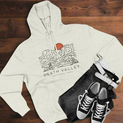 Death Valley National Park Fleece Hoodie Desert Dunes
