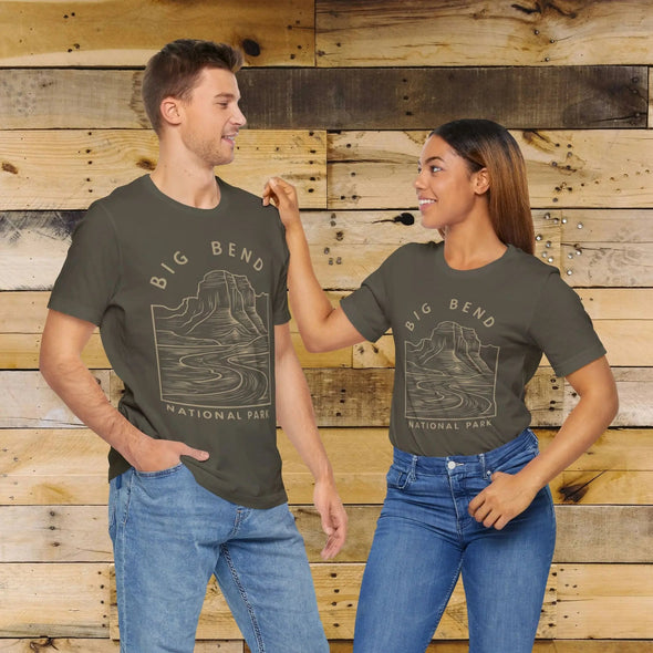 Big Bend National Park Unisex Fit Soft T-Shirt Curving River