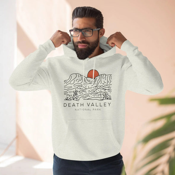 Death Valley National Park Fleece Hoodie Desert Dunes