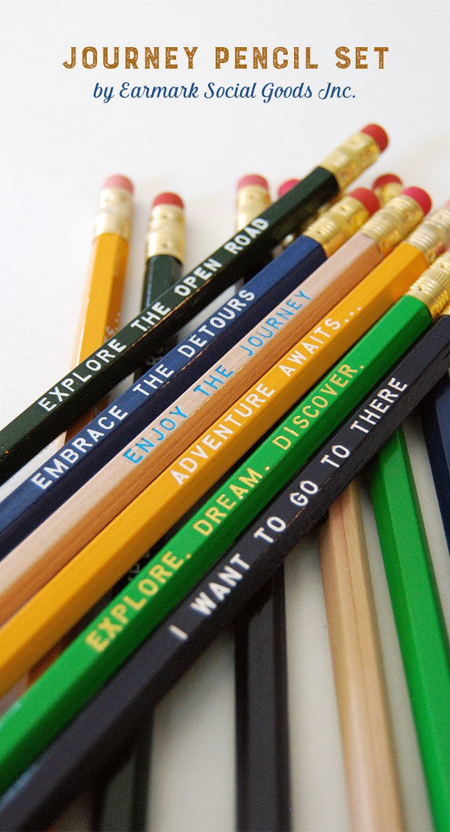 Travel Inspired 12 Pack of Pencils – Speakeasy Travel Supply Co.