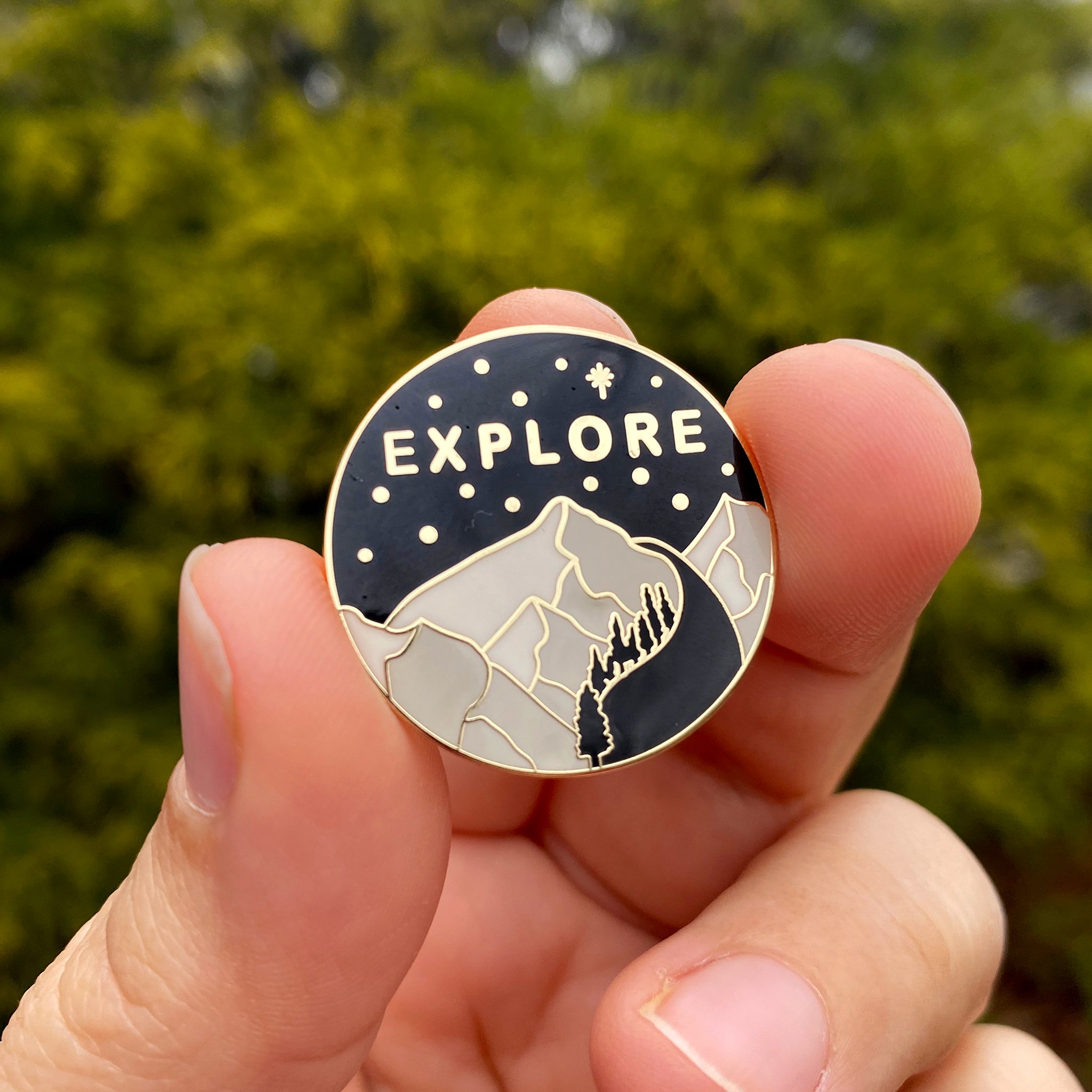 Explore Enamel Pin – Speakeasy Travel Supply Co.