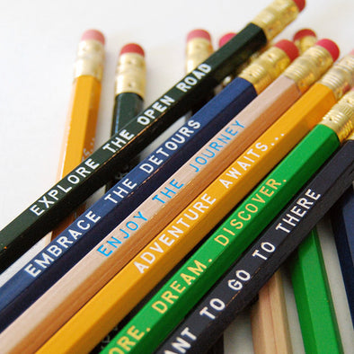 Travel Inspired 12 Pack of Pencils - Speakeasy Travel Supply Co.